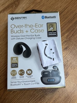 Sentry True Wireless / Bluetooth Kopfhörer - Schwarz mit tragbarem Ladecase