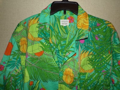 Bed Head Mr Turk Going Banana's 2PC Pajama Set Large Shirt Shorts Organic Cotton