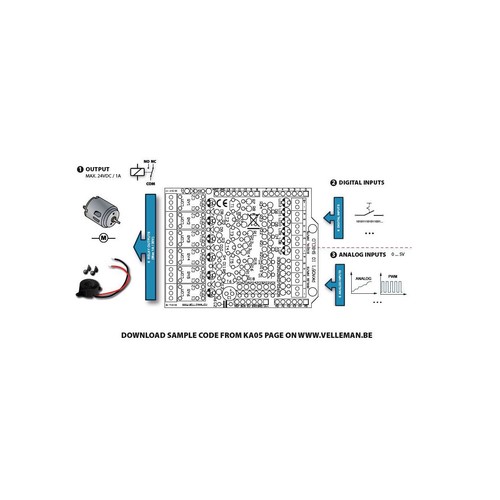Kit Shield 6 En Numérique 6 En Analogique 6 Sorties Relais Pour Arduino - Photo 6/7