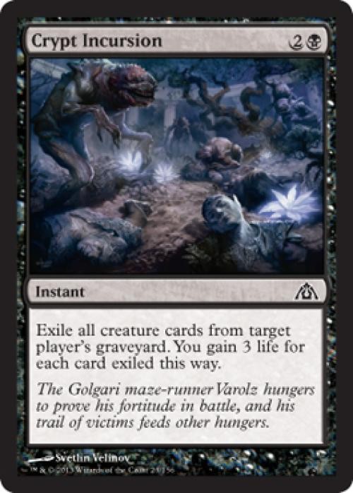 Crypt Incursion -Foil Light Play MTG Dragon's Maze
