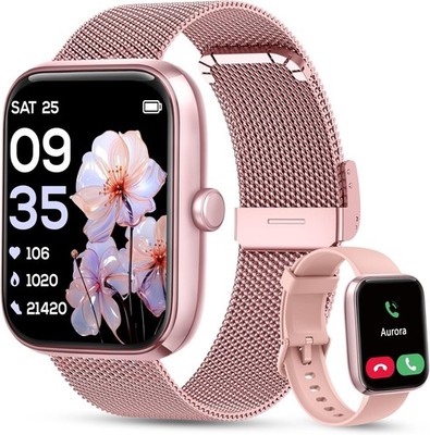 Smart Watch for iPhone 16 Heart Rate Monitor Alexa Bluetooth Answer Make Calls