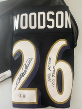 Officially Signed Rod Woodson Football Jersey Ravens Retired