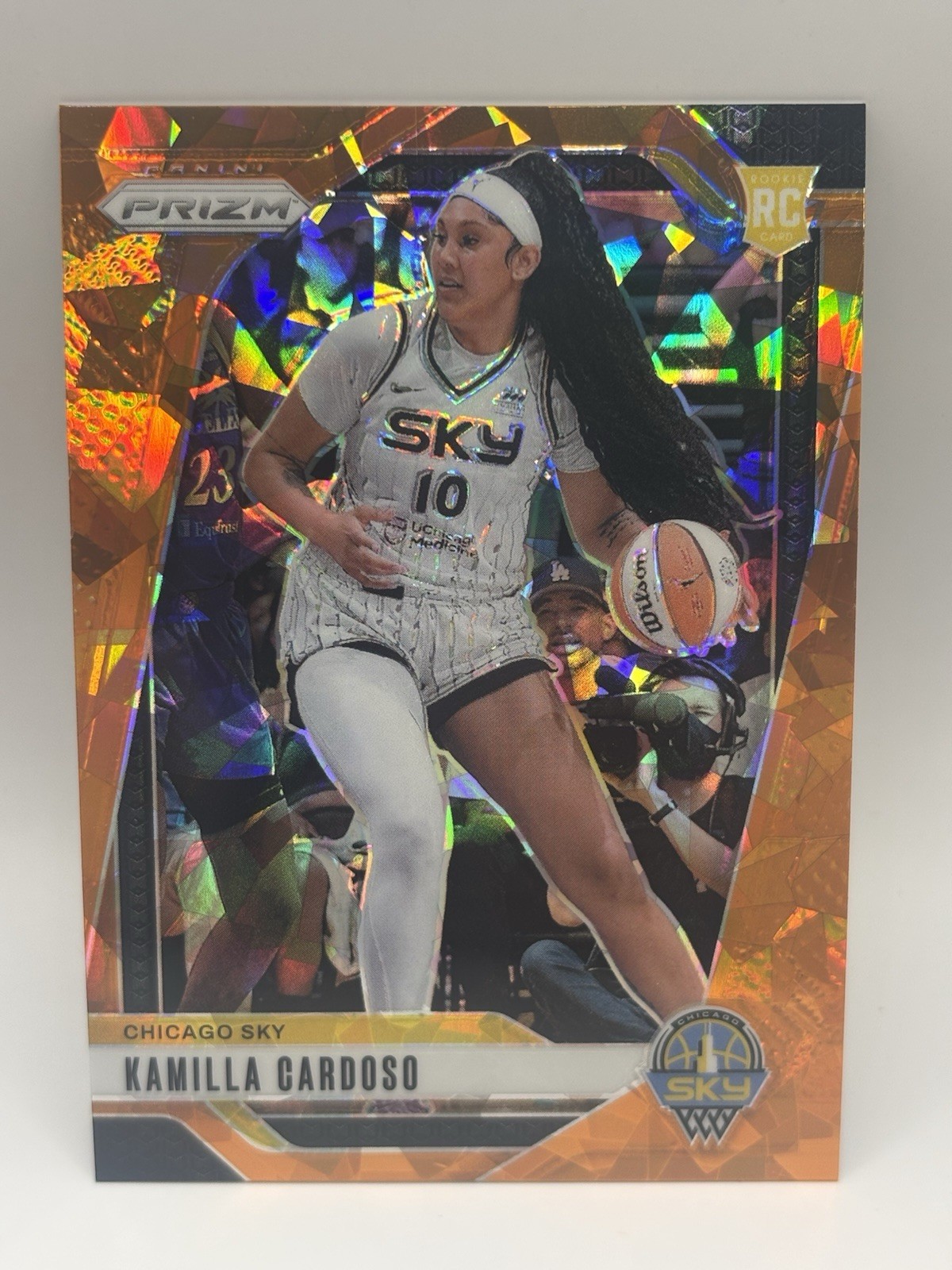 2024 Panini Prizm WNBA Kamilla Cardoso #93 Orange Ice Prizm RC Rookie NM