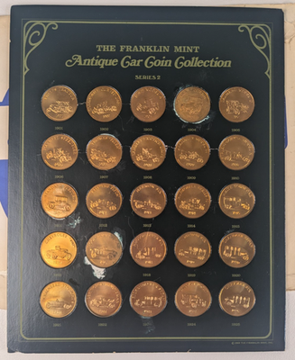 Antique Car Coin Collection Franklin Mint Series 2 - B24 | eBay