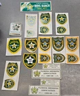 VINTAGE FLORIDA SHERIFFS ASSOCIATION BADGE STICKERS LOT OF 16