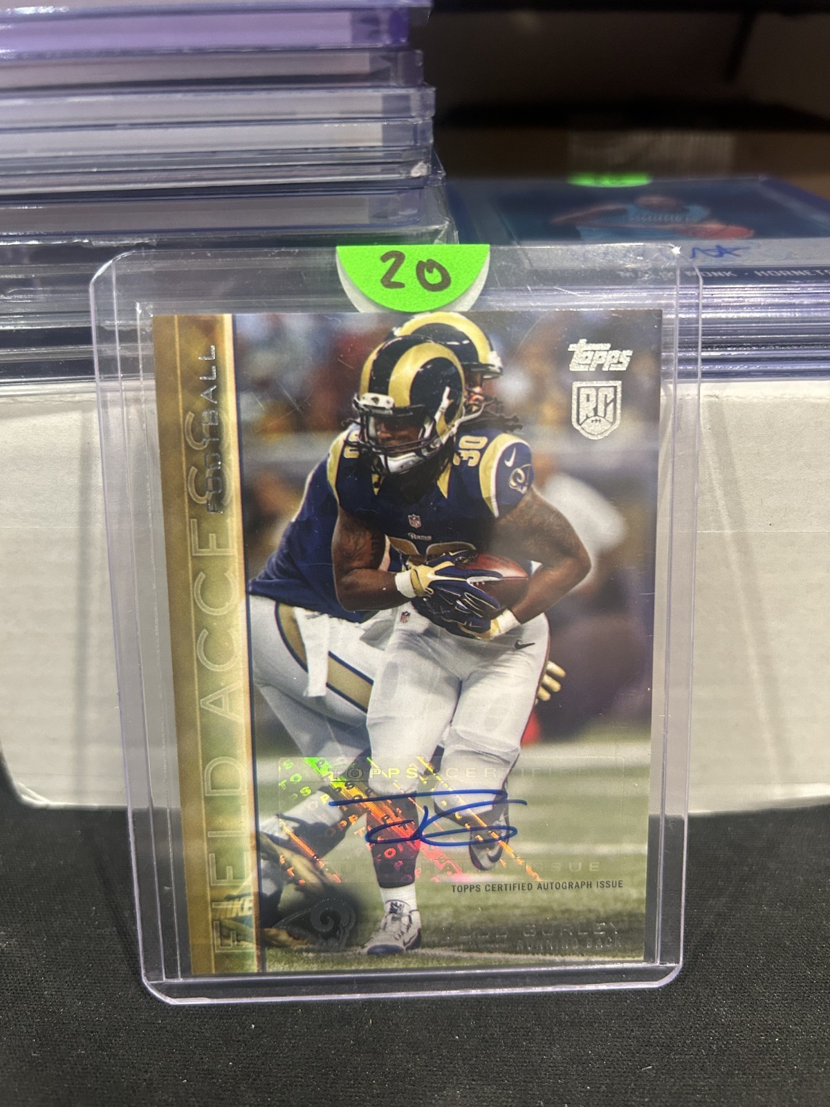 Todd Gurley Topps Field Access #120 Autograph-Gold