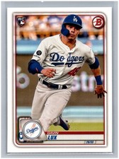 2020 Bowman Gavin Lux RC #71 Rookie Card MLB Los Angeles Dodgers Baseball Card. rookie card picture