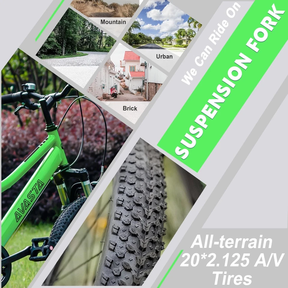 Camiseta Mountain Bike Infantil Grande 20"" para Idade 6 7 8 9 10 11 12 Anos Meninos Meninas... - Imagem 3 de 4