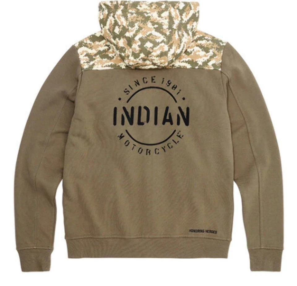 POLARIS INDIO MUJER PLANTILLA BLOQUE ICONO VERDE CAQUI SUDADERA CON CAPUCHA, TALLA #286297703 Foto 2 de 4