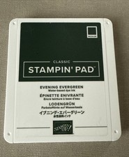 Stampin Up Evening Evergreen Classic Ink Pad Foam In Color Water Based Dye Lot