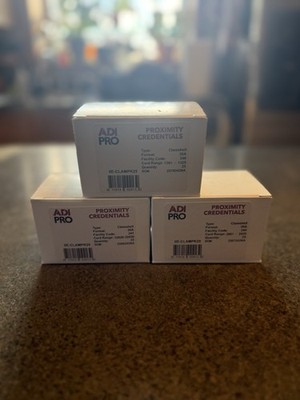 ADI Pro Proximity Credentials Card clamshell 26A OE-CLAMPK25 (65 cards total)