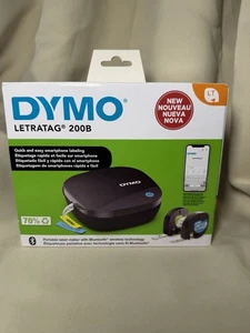 DYMO LetraTag 200B Bluetooth Thermal Label Maker Black & White