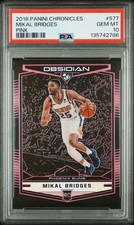 2018 PANINI CHRONICLES PINK #577 MIKAL BRIDGES 48/75 PSA 10