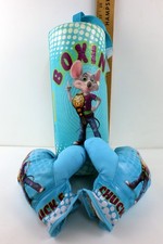 CHUCK E. CHEESE Kids Boxing RARE BLUE Set 13" Tight Foam PUNCHING BAG GLOVES