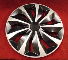 Walmart / Amazon / Etc. : 16 inch, Black & Silver replacement hubcap #1009