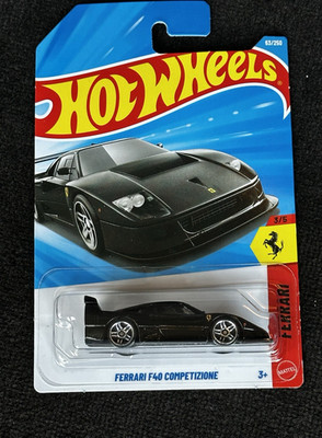 Hot Wheels Ferrari F40 Competizione Diecast 1:64 Black Unopened