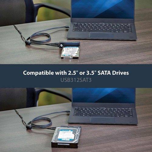 StarTech.com USB to SATA Adapter Cable - 2.5in and 3.5in Drives - USB 3.1 - 10Gb - Picture 2 of 8