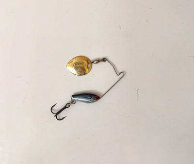 Lucky Craft Area's Micro Spinnerbait Fishing Lure - Aurora Black