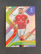 Bruno Fernandes 2024-25 Topps Finest Silver Refractor #134