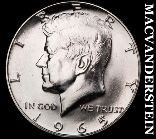 1965 Kennedy Half Dollar- SMS Silver Choice Gem Brilliant Uncirculated+++ #i9270