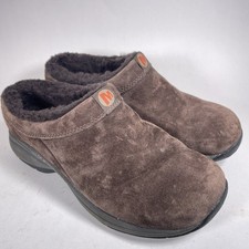 Size 8.5 - Merrell Primo Chill Shoes Women's Mules J63258 Chocolate Brown Fur