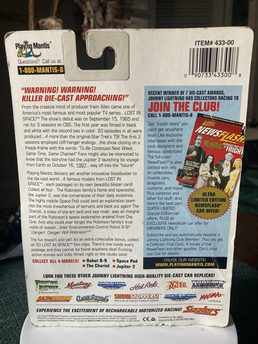 1998 JOHNNY LIGHTNING 'Lost in Space Vehicles pod on card no film clip - Picture 2 of 2