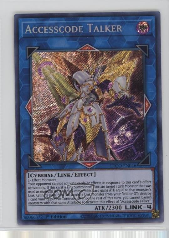 Accesscode Talker 1st Ed. YuGiOh Eternity Code #ETCO-EN046