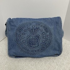 Vintage Tyca Denim United States Air Force Messenger Bag Made In USA **READ**