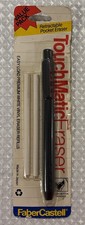 VTG Faber Castell TouchMatric Retractable Pocket Eraser Two Refills Japan NEW