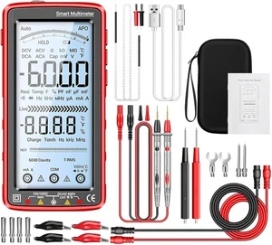 681 Intelligent LCD Multimètre numérique 6000 Nombres AC/DC Résistance aux essais de tension RMS
