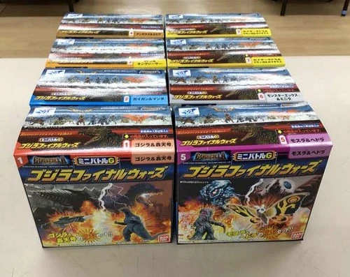 Godzilla Final Wars 8 piece set Godzilla Final Wars 8 piece set BAN