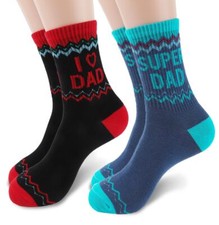 Fathers Day Socks - Perfect Fathers Day and Birthday Gifts for Dad Husband Ne...