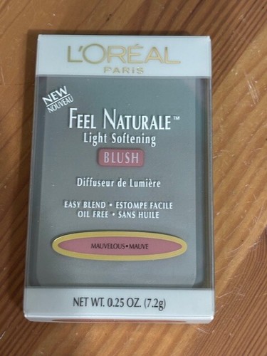 NEW L'OREAL FEEL NATURALE LIGHT SOFTENING BLUSH MAUVELOUS MAUVE .25 OZ - Picture 3 of 4