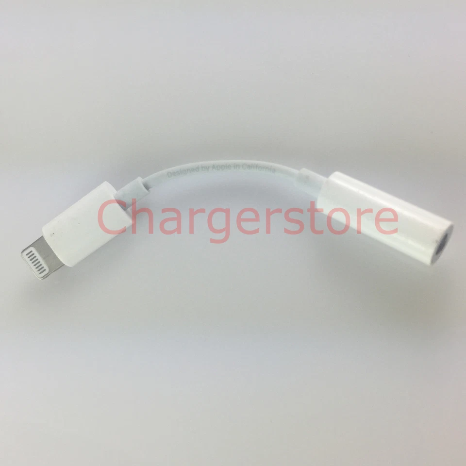 原装苹果 Lightning 转 3.5 毫米耳机适配器适用于 iPhone XR XS Max X 8 7 — 第 3/3 张图片