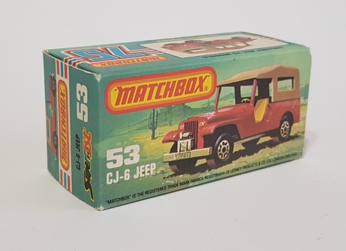 Rare Yellow Matchbox Superfast No. 53, CJ-6 Jeep Superb Mint Condition - Picture 12 of 12