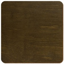 Holz Quadrat Haselnuss beidseitig lackiert Deko Basteln 3-50cm