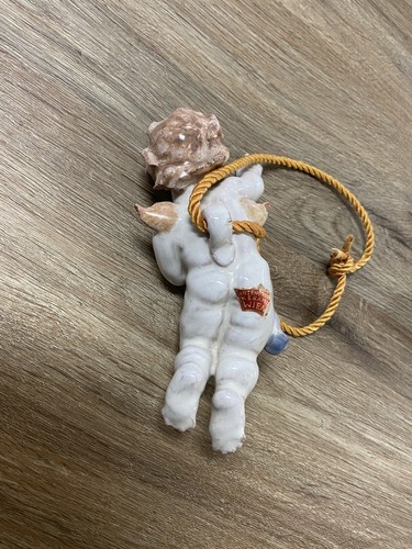 Anzengruber Keramik Wien Keramik gemarkt Cherubs alte Welt Wanddeko 6,5" H - Bild 13 von 22