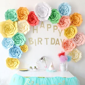 2pcs 3d paper flowers wedding baby birthday party tissue paper table 3d tissue paper flower