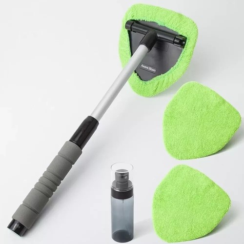 Windshield Cleaning Tool Kit Car Window Glass Wiper Cleaner Brush Pad Extendable - Picture 2 of 6