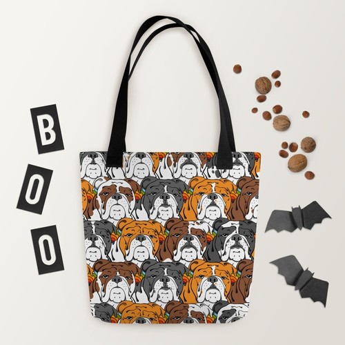 Bulldog Inglés Perro Retro Bolso Compras Biblioteca Bolsa Piscina Bolso Regalo - Imagen 11 de 18