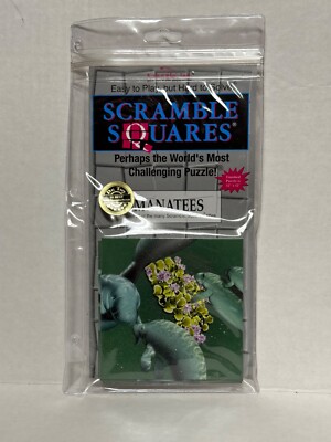 Manatees B. Dazzle Scramble Squares 9 Piece Puzzle