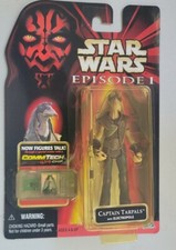 NEW STAR WARS 1998 EPISODE 1 CAPTAIN TARPALS WITH COMM TECH CHIP FIGURE! B58
