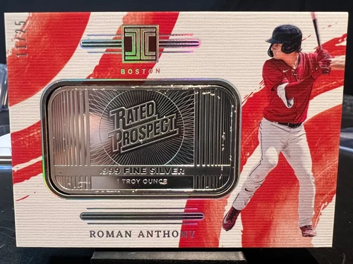 2024 Panini Impeccable Troy Ounce  Silver Bar Roman Anthony /25