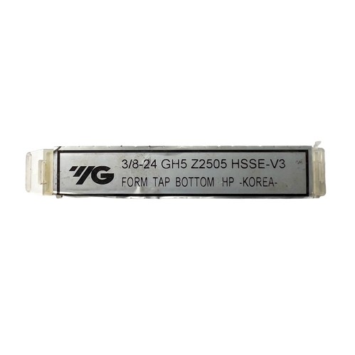 3/8-24 YG1 Bottoming Tap HSSE-V3 Thread Forming GH5 Z2505