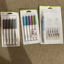 Lot Of 3 True Control Kit, CRICUT METALLIC DARK PETALS GEL PEN SET 1.0 TIP