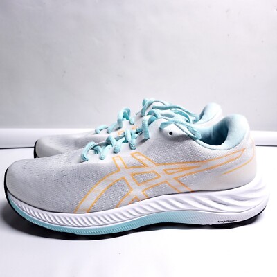 ASICS Women's Size 7.5 GEL Excite 9 White Orange Running Shoes 1012B182