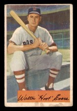 1954 Bowman Baseball #18 Hoot Evers GD *f1