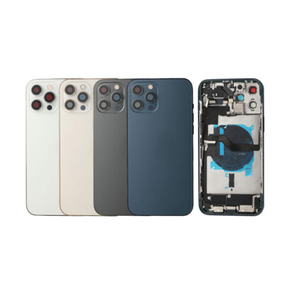 Rear Back Cover Glass Housing Battery Door For iPhone 12 Pro Max Replacement 
