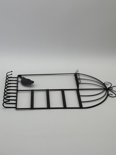 Jewelry Organizer Wall Mounted Display Stand Holder Birdcage VTG Inspired - Picture 7 of 11