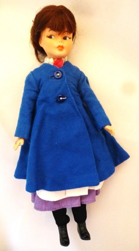 Vintage MARY POPPINS & ACCESSORIES/CLOTHES Carpetbag Umbrella eta Disney - Picture 4 of 13